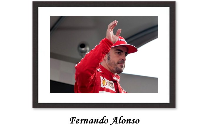 Fernando Alonso Framed Print